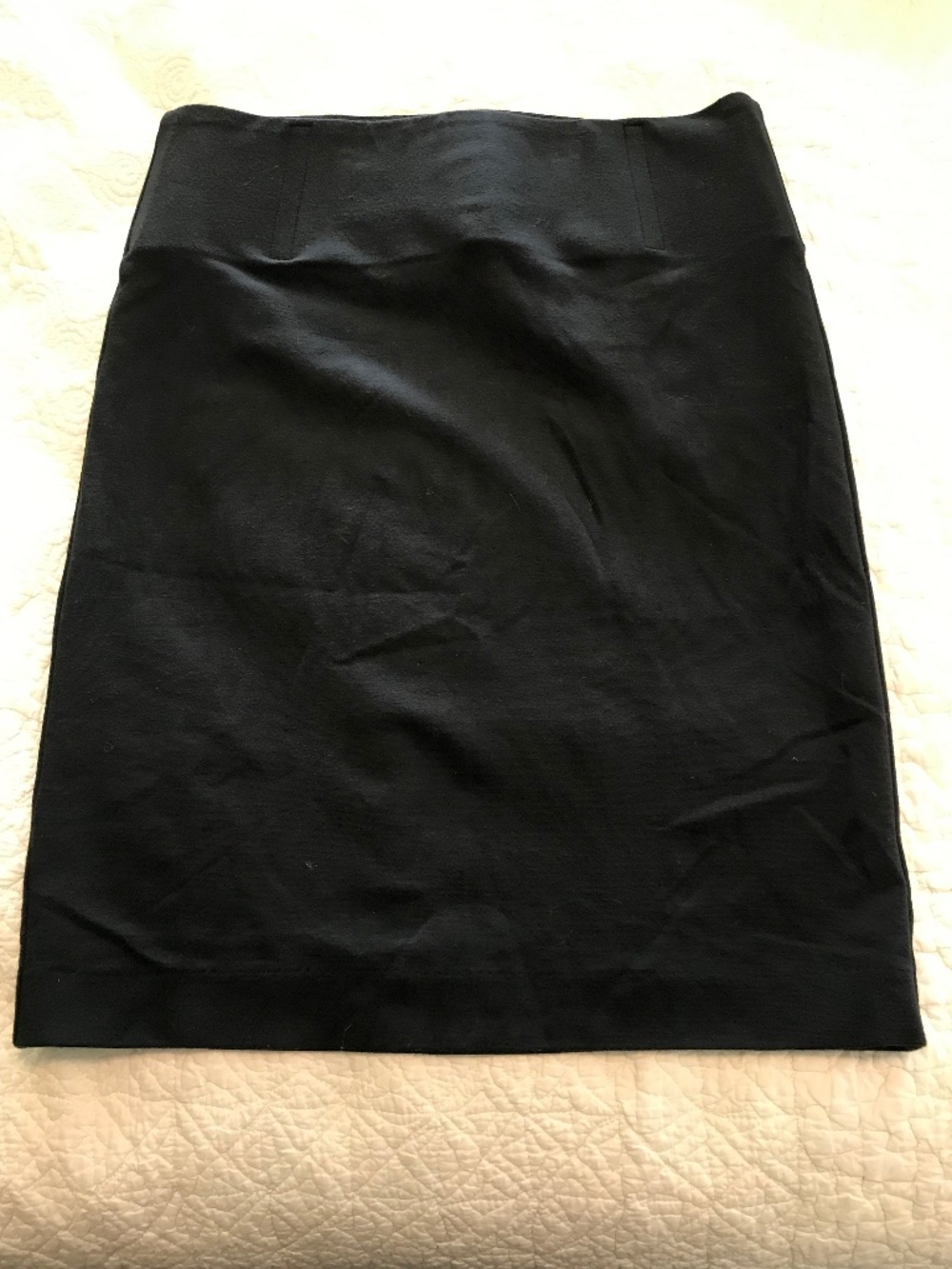 Maurice’s black pull-on stretch pencil midi-length skirt (S)